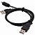 Cabo 2 USB A Macho x 1 Mini USB B Macho, Para HD Externo Portátil e Case de HD - Imagem 4