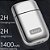 Barbeador Elétrico Masculino Á Prova D'água Remoção de Pelos Kemei 1400 mAh Com Duas Lâminas - KM-TX1 - Cinza - Imagem 2