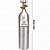 Cilindro de Gás Carbônico CO2 - Aluminio - 0,9 KG - Getel - Imagem 1