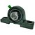 Kit 2 Mancal Pedestal P204 com Rolamento 20mm com Eixo 60cm - Imagem 3