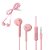 Fone De Ouvido Estéreo Com Microfone Xtrad Rosa- LC-857 - Imagem 1