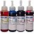 Kit Refil Bulk Ink Tinta Corante Epson-Hp Et 365-664 Aston Et 4 Cores 400ml - Imagem 1