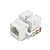 Conector Keystone Rj45 Branco - Cat5e - Imagem 1