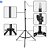 Kit Tripé Universal Knup 1,60m Ajuste de Altura Hastes em Alumínio KP-PL2616SC + Ring Light 10.2" 3200k á 5500k 26Cm 5V - Imagem 3