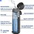 Garrafa de agua Philips AWP2771GRR Cinza - Squeeze com Capacidade de 550ml Com Filtro AWP285 GoZero Daily com estrutura - Imagem 4