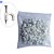 Pacote Fixa Fio Coaxial 8 Branco Com Prego 5mm x25mm Com 40 Peças - Imagem 6