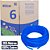 Caixa de Cabo de Rede Cat6 Utp 4p 305M 100% Cobre WEC Azul - Imagem 1