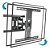 Suporte Articulado Parede Montado ELG P600 TV LED/LCD/PLASMA/3D PLANA/3D CURVA de 32" a 75" - Imagem 2