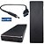 Case Externa Portatíl Para HD SSD M.2 SATA Em Alumínio Com Cabo USB-C/USB 3.1-Preto - Imagem 1