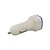 Carregador Veicular Fast Charging Com Duas Portas USB 2.1A/ 1.0A - Branco / Azul Escuro - Imagem 5