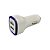 Carregador Veicular Fast Charging Com Duas Portas USB 2.1A/ 1.0A - Branco / Azul Escuro - Imagem 3