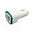 Carregador Veicular Fast Charging Com Duas Portas USB 2.1A/ 1.0A - Branco / Verde Escuro - Imagem 2