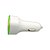 Carregador Veicular Fast Charging Com Duas Portas USB 2.1A/ 1.0A - Branco / Verde Claro - Imagem 2
