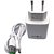 Carregador Rápido V8 Com 2 Portas USB 4.8A com Carregamento Inteligente Inova Branco- CAR-3173S - Imagem 2