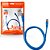 Cabo de Rede Cat.6 PC-ETH6U15BL 1.5 Metros Patch Cord PlusCable - Azul - Imagem 1