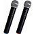 Kit Microfone Sem Fio + Receptor UHF Com 2 Antenas + 02 Microfone de Mão - KSR KT-02 - Imagem 3