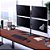 Suporte Articulado 4 Monitores 15 a 32 Com Base T160ND4 ELG - Imagem 5