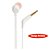 Fone de Ouvido JBL Tune 110 intra-Auriculares Branco - JBLT110WHT Com Microfone - Imagem 4