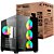 Gabinete Gamer C3Tech Aquarius MT-G910BK, Mid Tower, Vidro Temperado, ATX, Black, Sem Fonte, Preto - Imagem 4