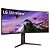 Monitor Gamer LG UltraGear LG 34" Curvo LED WQHD UltraWide 160Hz, 1ms AMD FreeSync Premium, HDR10, 99% sRGB - 34GP63A-B - Imagem 3