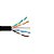Caixa de Cabo de Rede Cat. 6  LAN U/UTP 24AWGX4P (305 Metros) LAN Maxx Preto 100% Cobre - Imagem 4