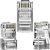 Plug Conector RJ45 Conex 1000 RJ45 CAT6 Gigabit Intelbras- (Pacote Com 50 Unidades) - Imagem 2