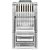 Plug Conector RJ45 Conex 1000 RJ45 CAT6 Gigabit Intelbras- (Pacote Com 50 Unidades) - Imagem 5