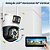 Câmera De Segurança Dupla IP Wi-Fi, Giratória, Visão Noturna, P2P, BD-JQ968AH, Detecção Facial, Youosee, 4MP, 12V/2A 3.6 - Imagem 8