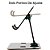 Suporte Universal, Em Aluminio, Ajustavel, Para Smartphones e Tablets - Preto - Imagem 2