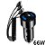 Carregador Veicular Com Duas Portas USB 3.1A e Cabo Com 3 Conectores, 66W, Com Display Digital - Preto - Imagem 1