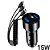 Carregador Veicular Com Duas Portas USB 3.1A e Cabo Com 3 Conectores, 15W, Display Digital - Preto - Imagem 1