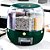 Dispenser De Alimentos E Grãos Giratório 360º, Com 6 Divisões - Verde - Imagem 2