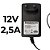 Fonte de Alimentação 12V 2.5A Pino 5,5mm x 3,5mm - Modelo: MSA-C2500IC12.0-30W-BR - Imagem 1
