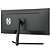 Monitor Gamer 30" New Hero Blade UltraWide, IPS, Full HD, 200Hz, 1ms, FreeSync, HDMI e Display Port, Preto - Imagem 4