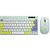 Kit Teclado e Mouse C3Tech, Sem Fio, 2,4GHz USB Nano, K-W71GN - Verde - Imagem 1