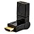 Adaptador HDMI Macho x HDMI Fêmea Dobrável em 180° e Rotativo em 360° - Preto - Imagem 6