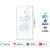 Interruptor De Parede Inteligente Com 4 Botões Touch, Compatível Com Alexa e Google Assistant, Tuya - Branco - Imagem 1