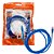 Cabo de Rede CAT5e, 2.5 Metros, Patch Cord Azul, PC-ETHU25BL - PlusCable - Imagem 1