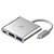HUB USB-C 3.0, Com 3 Portas, Saída HDMI 4K 30Hz HU-D10SI, C3tech - Prata - Imagem 2