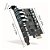 Placa PCI-Express Com 7 Portas USB, 3 Portas USB-C e 4 Portas USB 3.0 - Imagem 2