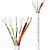 Rolo Cabo de Rede 100 Metros Condutti Com Alimentação Multicameras, 4X24AWG(S) 2X1MM2(F) - Branco - Imagem 5