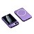 Carregador Portatíl Power Bank Magnetico 30000mAh, Com Uma Entrada USB e Uma Entrada USB-C - Roxo - Imagem 4