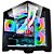 Gabinete Gamer K-Mex Space Aqua CG10-KN, Mini-tower, Lateral de Vidro, Preto, CG10KNRH001CB0X - Imagem 1