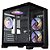 Gabinete Gamer K-Mex Space Aqua CG10-KN, Mini-tower, Lateral de Vidro, Preto, CG10KNRH001CB0X - Imagem 2