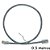 Cabo de Rede Patch Cord Sohoplus U/UTP CAT.5e CMX 0.5 Metros ( 50cm ) - Cinza - Imagem 1