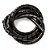 Organizador Espiral Para Cabos E Fios, Diametro 19mm X 1 Metro - Preto - Imagem 1