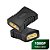 Emenda Adaptador HDMI Fêma Para HDMI Fêmea - Preto - Imagem 1