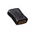 Emenda Adaptador HDMI Fêma Para HDMI Fêmea - Preto - Imagem 2