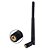 Antena Wi-Fi Sem Fio 2.4 GHz 5dBi RP SMA Macho 19cm - Preto - Imagem 1