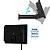 Placa Painel Solar 4W Com Cabo Carregador DC 12V e Controle Temporizador - Preto - Imagem 4
